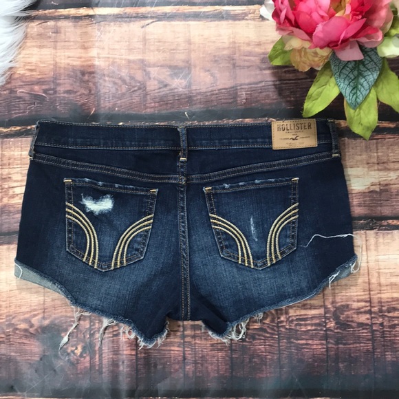 Hollister Pants - Hollister Denim Shorts 9 size 29 Dark Wash Jean
